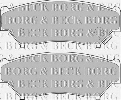 BORG & BECK bbp1184 -  Комплект тормозных колодок, дисковый тормоз